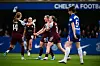 Kirsty Hanson feirer mål, Chelsea Women 4-3 Aston Villa, 29. mars 2026.