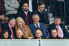 Sir Alex Ferguson på tribunen på Tynecastle, Hearts mot Aberdeen, 28. februar 2026.