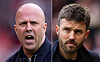 Arne Slot og Michael Carrick
