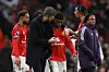Michael Carrick og Amad Diallo