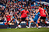Melvine Malard og Ella Toone i aksjon mot Chelsea Women på Stamford Bridge, 16. mai 2026.