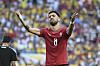 Bruno Fernandes som ser fortvilet ut for Portugal, 27. juni 2026, VM-kamp mot Colombia.