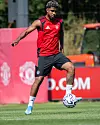 Andrey Santos på trening på Carrington mandag 13. juli 2026, dagen han ble bekreftet som United-spiller.