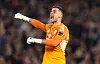 Karl Darlow jubler for seier for Leeds, 1. mai 2026.