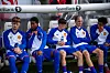 Jack Fletcher, Chido Obi, Dan Gore, Toby Collyer og Ethan Williams ser på mot Rosenborg.