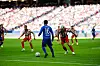 Amad Diallo i aksjon mot Atletico Madrid