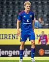Jacob Devaney i aksjon for A-laget mot Rosenborg, 24. juli 2026.