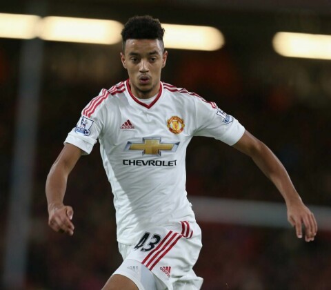 BOURNEMOUTH, ENGLAND - DECEMBER 12: Cameron Borthwick-Jackson of Manchester United in action during the Barclays Premier League match between AFC Bournemouth and Manchester United at Vitality Stadium in Bournemouth, England. (Photo by John Peters/Man Utd via Getty Images)