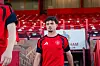 James Overy før U21-treningskamp, 31. juli 2026.