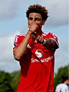 Noah Ajayi etter mål mot Newcastle.