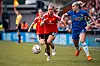 Andrea Medina og Ellie Carpenter under Manchester United 0-5 Chelsea Women, 13. september 2026.