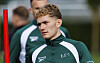 Jacob Devaney på trening for Hibernian, 11. september 2026.