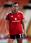 Scarlett Hill i Manchester United-debuten mot Sheffield United Women, 23. september 2026.