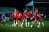 Rebeca Bernal og United feirer 1-0-målet borte mot Durham i South Shields, 30. september 2026.