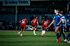 Dominique Janssen feirer med Mared Griffiths og Monica Jusu Bah etter 2-1-målet i 5-1-seieren borte mot Durham, 30. september 2026.