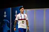 Lisandro Martínez ankommer stadion i Madrid, 13. oktober 2026.