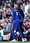 Marcus Rashford får instruksjoner fra Michael Carrick i bortekampen mot Fulham. 20. september 2026.