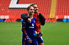 Jess Park og Julia Zigiotti Olme etter 3-1-seieren borte mot Charlton, 18. oktober 2026.