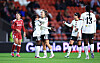 Maya Le Tissier feirer Uniteds femte mål mot Liverpool Women sammen med Monica Jusu Bah, Hinata Miyazawa og Simi Awujo, 21. oktober 2026.