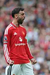 Bruno Fernandes jubler etter mål mot Ipswich.