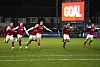 Rhys Bennett og andre Fleetwood-spillere jubler etter å ha slått ut Arsenal fra ligacupen, 27. oktober 2026.