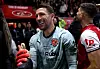 Jay Lynch feirer etter at Fleetwood slo ut Arsenal i ligacupen, 27. oktober 2026.