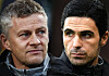 Solskjær og Arteta, 2019.