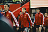 Julia Zigiotti Olme, Jess Park, Elisabeth Terland og Ella Toone går ut av spillertunnelen før Manchester Uniteds kamp mot Manchester City Women, 25. oktober 2026.