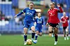Hannah Blundell og Andrea Medina, Everton Women-Manchester United, 31. oktober 2026.