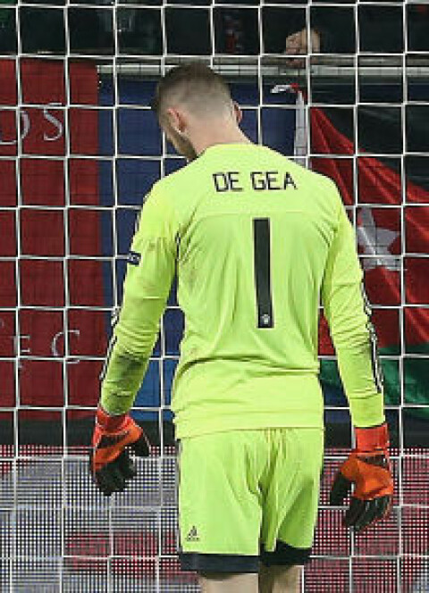 EN GOD KAMP: David de Gea kan ikke lastes for nederlaget mot Wolfsburg. Spanjolen var nok en gang Uniteds beste.