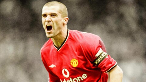 KAPTEIN MED STOR K: Roy Keane blir av mange ansett som den eneste som kan utfordre Bryan Robson som tidenes United-kaptein.