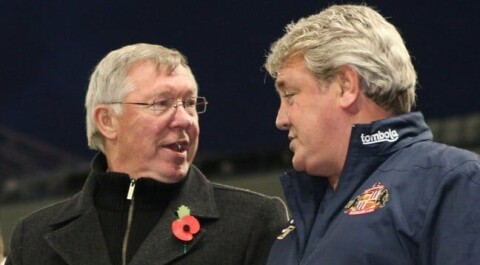 GOD STEMNING: Ferguson har et godt forhold til Bruce og Robson. Til Keane? Kanskje ikke… fergusonbruce (650 x 358)