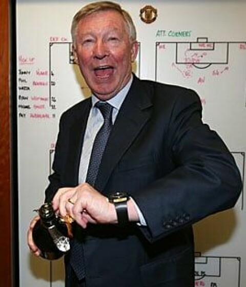 Ferguson feirer Uniteds 20. seriemesterskap.