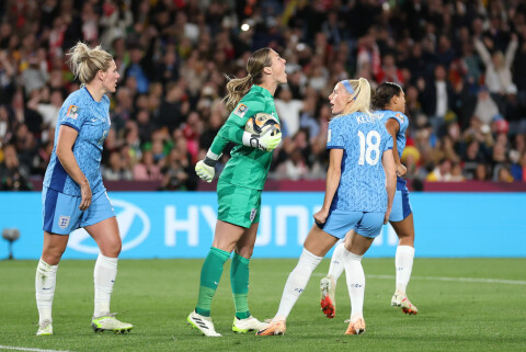 «FUCK OFF!»: Mary Earps har blitt kjent som en veltalende spiller, men underveis i en kamp kan hun gjøre det enkelt og greit. Spain v England: Final - FIFA Women's World Cup Australia & New Zealand 2023