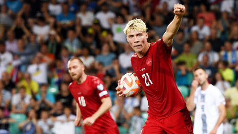 Højlund blir Uniteds nye spiss: – Here We Go! Slovenia v Denmark: Group D - UEFA EURO 2024 Qualifying Round