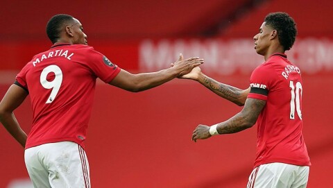 MÅ PRESTERE: United er veldig avhengige av Bruno Fernandes og Anthony Martial og Marcus Rashford må levere på topp for United for å sikre en god sesonginnspurt, mener Eivind Brennhovd Holth.