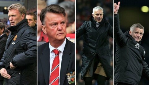 ULIKE STRATEGIER: United har hatt flere ulike managere den siste tiden, med litt for stor innflytelse på klubbens overgangspolitikk, mener Gary Neville. ULIKE STRATEGIER: United har hatt flere ulike managere den siste tiden, med litt for stor innflytelse på klubbens overgangspolitikk, mener Gary Neville.