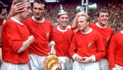 CUPTRIUMF: United vant FA-cupfinalen mot Leicester i 1963.