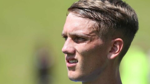 SCORET SITT FØRSTE SALFORD-MÅL: Ethan Galbraith. Galbraith