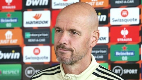 SVARTE LITT, MEN GA IKKE BORT MYE: Erik ten Hag. tenhag070922