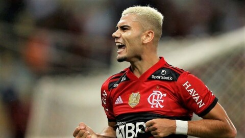 LEVERTE GODT, MEN: Andreas Pereira var god for Flamengo, men det som skjedde i Copa Libertadores-finalen setter dessverre det positive litt i skyggen. Flamengo v Bahia - Brasileirao 2021