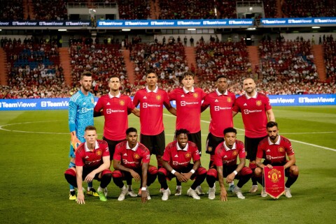 ETABLERT GJENG: Startoppstillingen mot Liverpool viste at Erik ten Hag har stor tro på den samme kjernen som avsluttet forrige sesong. Liverpool v Manchester United - Preseason Friendly