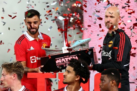 FORTSATT VIKTIG: Bruno Fernandes figurerte i samme rolle som herjet i under Ole Gunnar Solskjær. Liverpool v Manchester United - Preseason Friendly