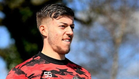 HENTET TILBAKE FRA SKOTTLAND: Reece Devine. Tottenham Hotspur U23 v Manchester United U23: Premier League 2