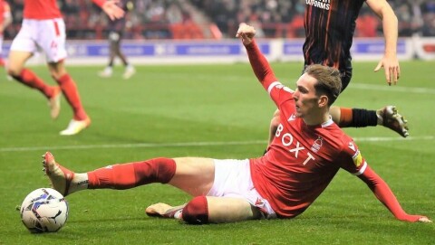 HAR HEVET SEG ETTER HVERT: James Garner. Nottingham Forest v Luton Town - Sky Bet Championship