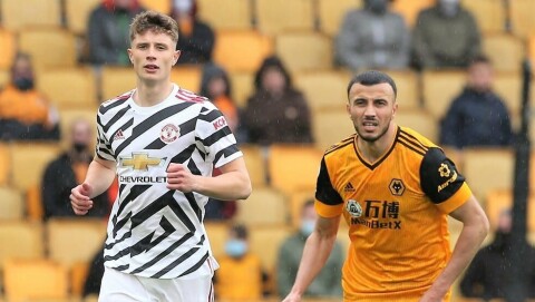 DEBUTERTE I PREMIER LEAGUE: Will Fish fikk Premier League-debuten i siste serierunde av fjorårssesongen, da han kom innpå på slutten mot Wolverhampton. Wolverhampton Wanderers v Manchester United - Premier League