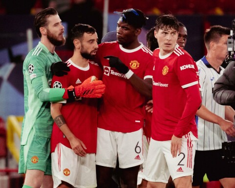 SLO TILBAKE: Bruno Fernandes hadde to målgivende pasninger mot Atalanta. Manchester United v Atalanta: Group F - UEFA Champions League