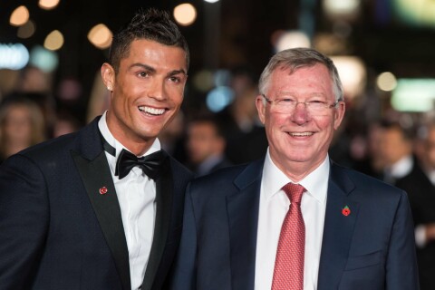 GODT FORHOLD: Cristiano Ronaldo og Sir Alex Ferguson avbildet sammen på premieren av filmen om portugiseren i 2015. 'Ronaldo' - World Premiere - Red Carpet Arrivals