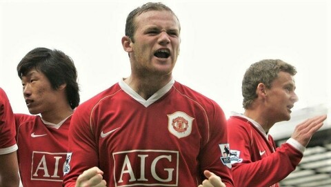 SÅNN SÅ DET UT SOM UNITED-SPILLER: Torsdag spiller Wayne Rooney mot United som Derby-spiller.