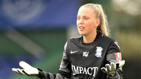 BIRMINGHAM-KEEPER (FOR ØYEBLIKKET): Emily Ramsey. Everton Women v Birmingham City Women - Barclays FA Women's Super League